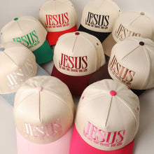 Load image into Gallery viewer, JESUS - The Way, The Truth, The Life - Embroidered Trucker Hat