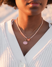 Load image into Gallery viewer, Pink WWJD Necklace Set