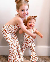Load image into Gallery viewer, Andi Pleated Bell Bottom Jumpsuit - Flower Child