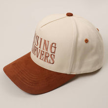 Load image into Gallery viewer, RAISING BELIEVERS Suede Two-Tone Trucker Hat