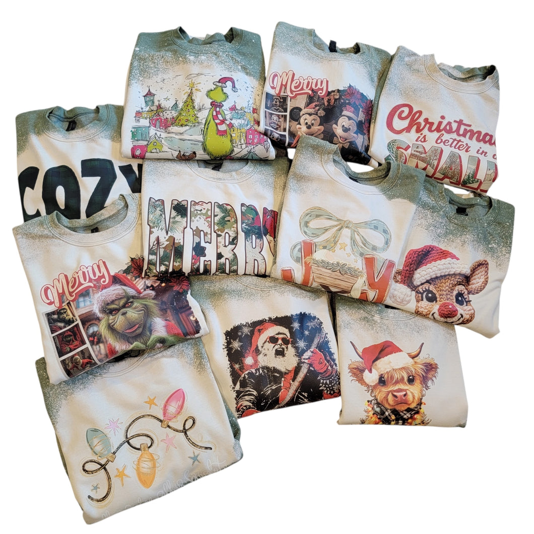 Christmas Bleached Misc Grab Bag