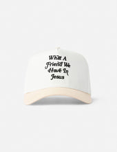 Load image into Gallery viewer, What a Friend in Jesus Trucker Hat