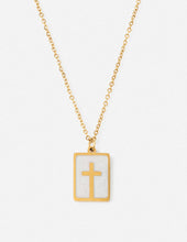 Load image into Gallery viewer, Enamel Cross Necklace