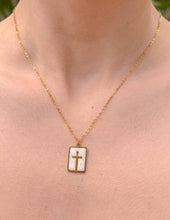 Load image into Gallery viewer, Enamel Cross Necklace