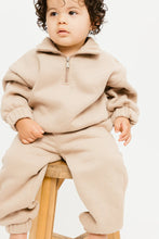 Load image into Gallery viewer, Taupe Fleece Set