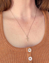 Load image into Gallery viewer, Textured Cross Necklace