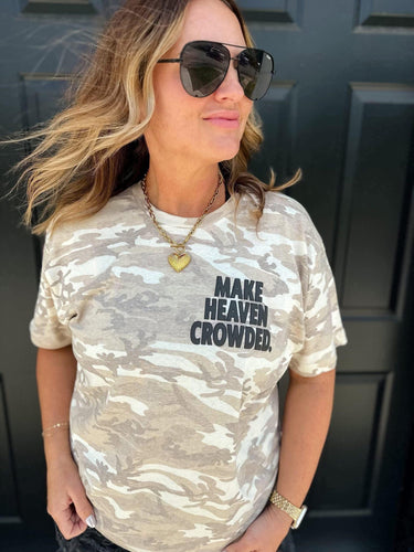 Make Haven Crowded - Camo Pocket Tee