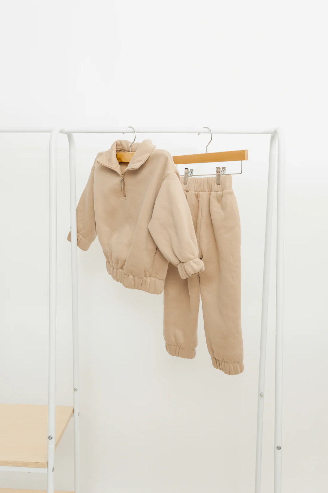 Taupe Fleece Set
