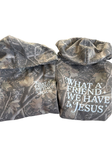 What a Friend We Have in Jesus! Kids Hooded Sweatshirt - Deadwood Camo