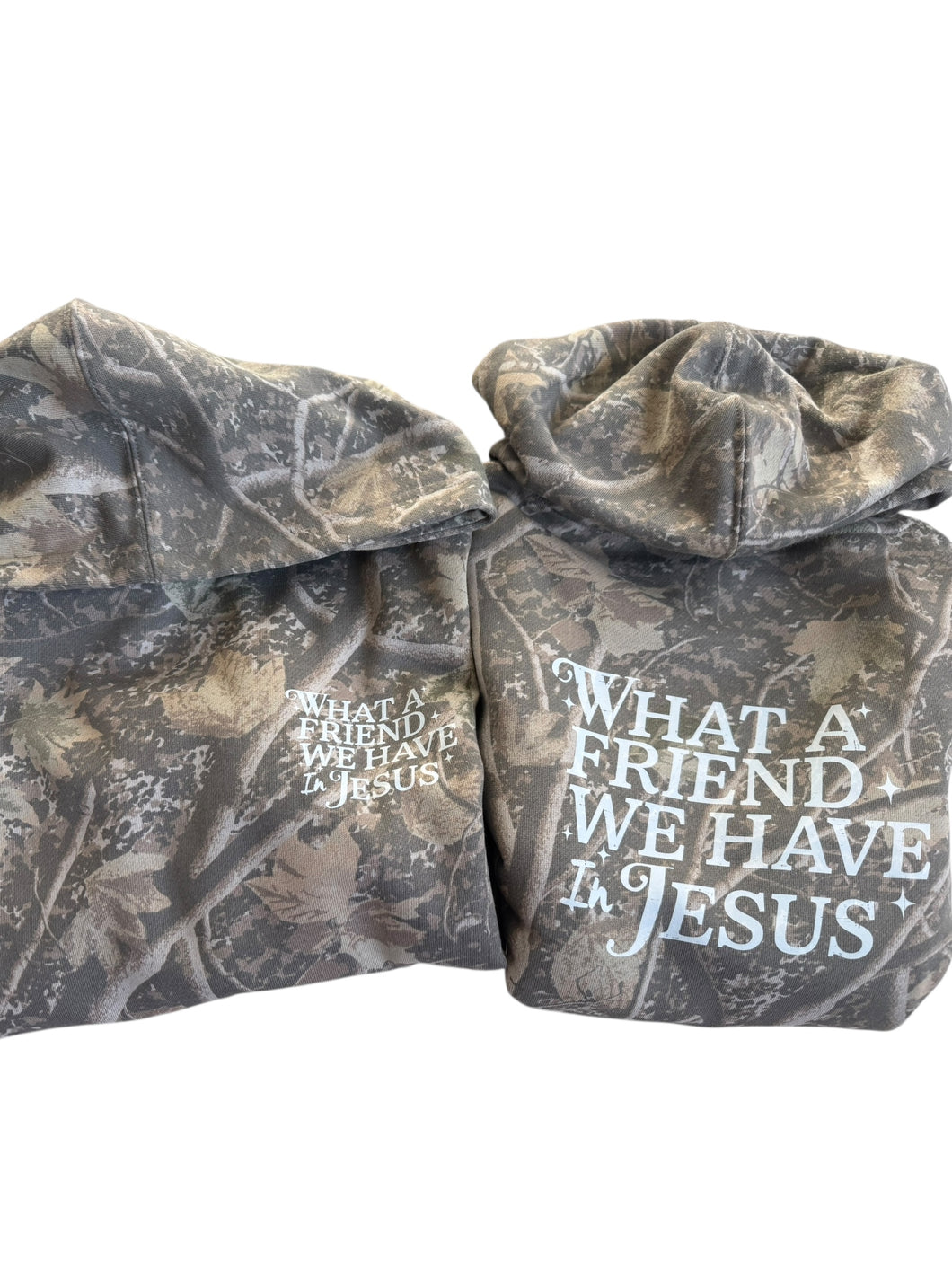 What a Friend We Have in Jesus! Adult Hooded Sweatshirt - Deadwood Camo