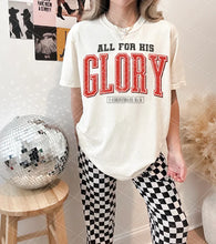 Load image into Gallery viewer, All for HIS Glory! - Football Jersey Tee