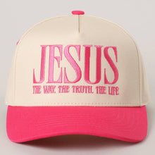 Load image into Gallery viewer, JESUS - The Way, The Truth, The Life - Embroidered Trucker Hat