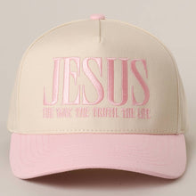 Load image into Gallery viewer, JESUS - The Way, The Truth, The Life - Embroidered Trucker Hat