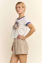 Load image into Gallery viewer, ELASTIC WAIST STRIPE CASUAL SHORTS