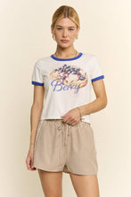 Load image into Gallery viewer, ELASTIC WAIST STRIPE CASUAL SHORTS